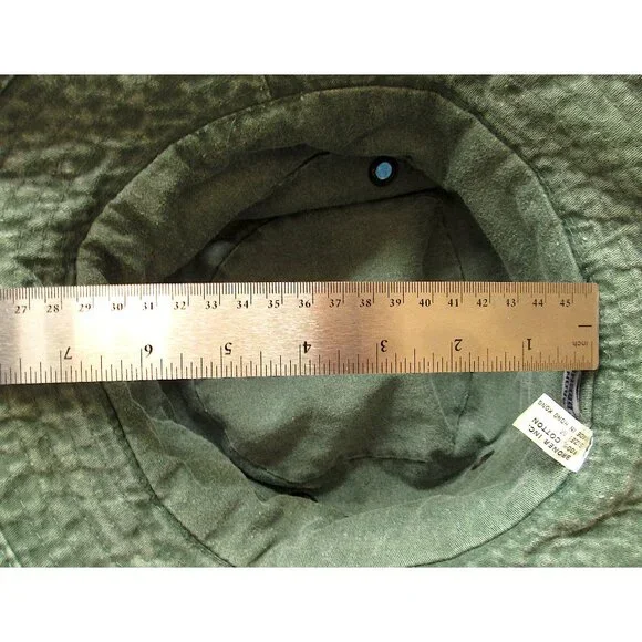 Women's Cotton Bucket Hat Olive Green Medium - Picture 4 of 6